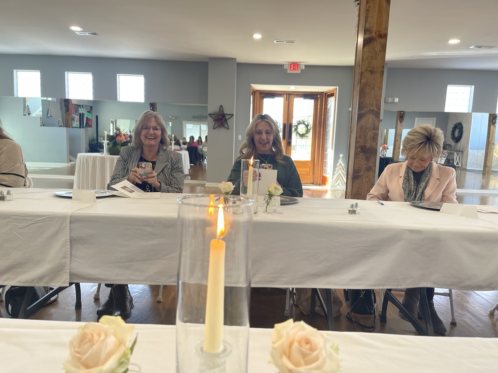 guests at the mystery birthday luncheon