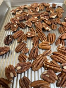 toasting pecans for English toffee