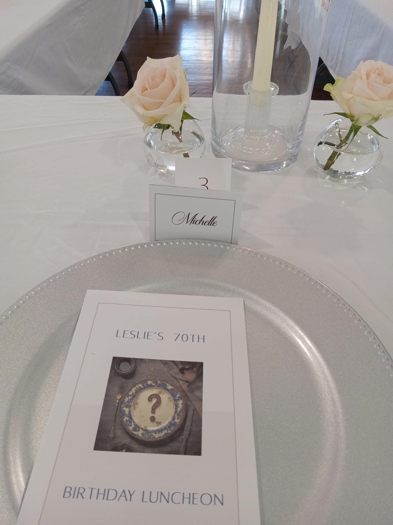 Mystery Luncheon Menu