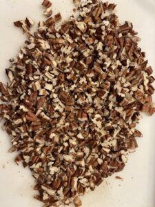 Chopped toasted pecans for English toffee