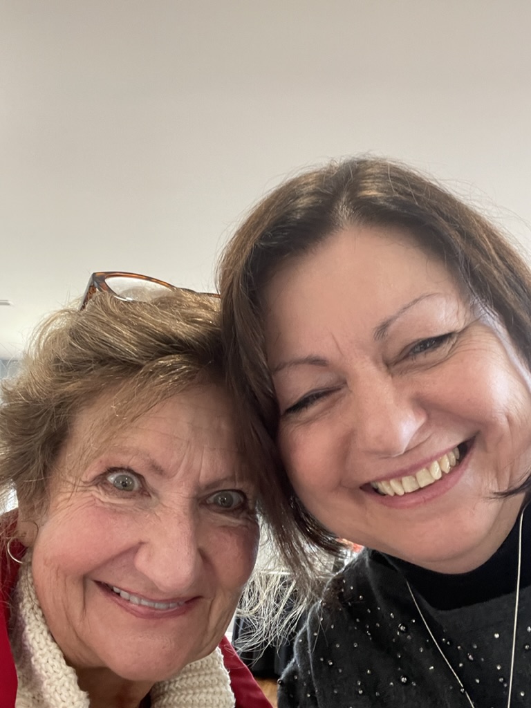 me and Ro at the Birthday Mystery Luncheon