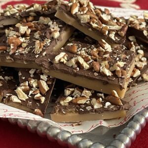 tray of English toffee