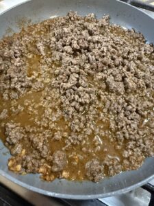 cooked ground taco meat