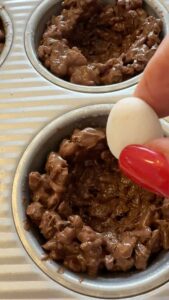 adding eggs to bird nests