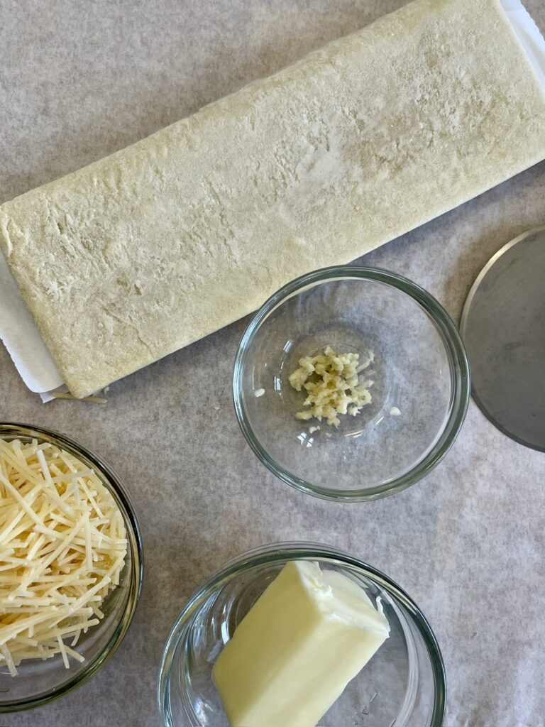 ingredients for Parmesan Bread Sticks