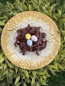 Featured chow mein chocolate bird nests