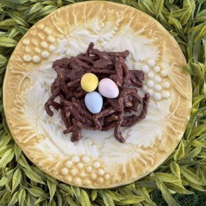 Featured chow mein chocolate bird nests