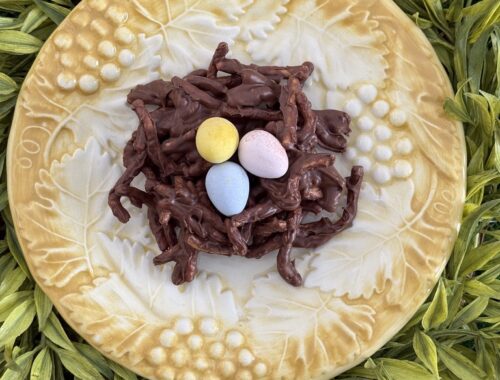 Featured chow mein chocolate bird nests