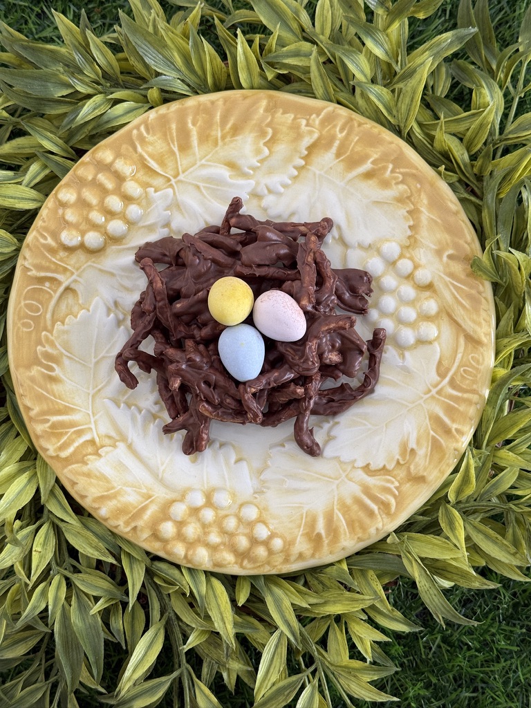 Featured chow mein chocolate bird nests