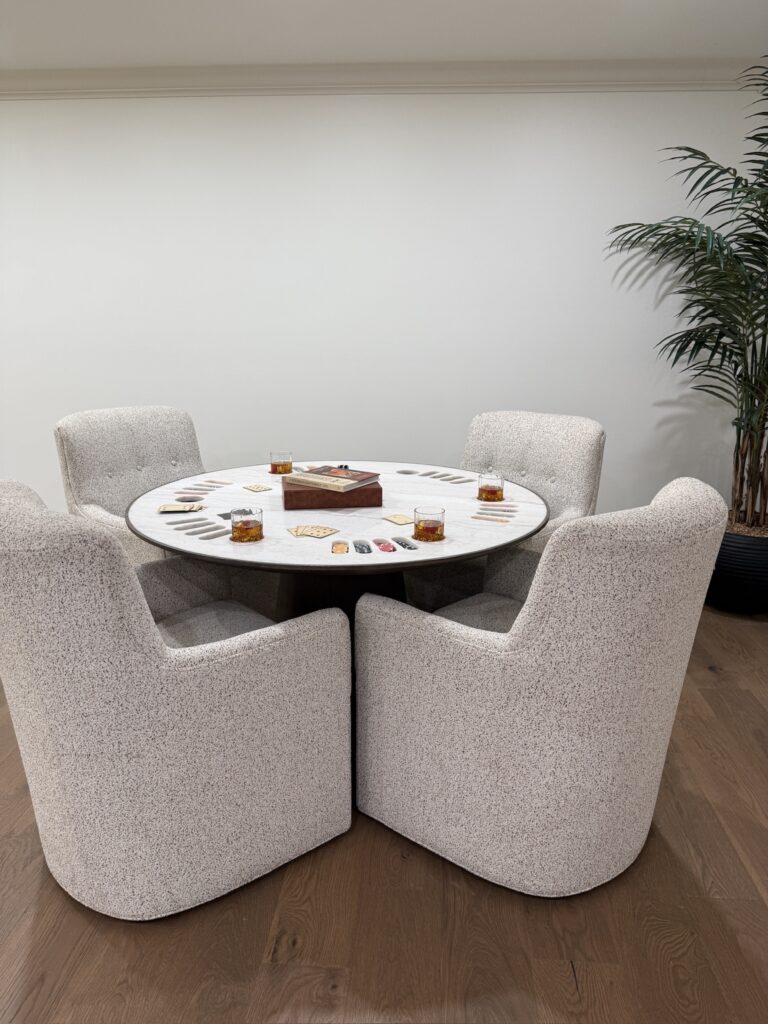 game table in basement of 2026 St. Jude's Dream Home