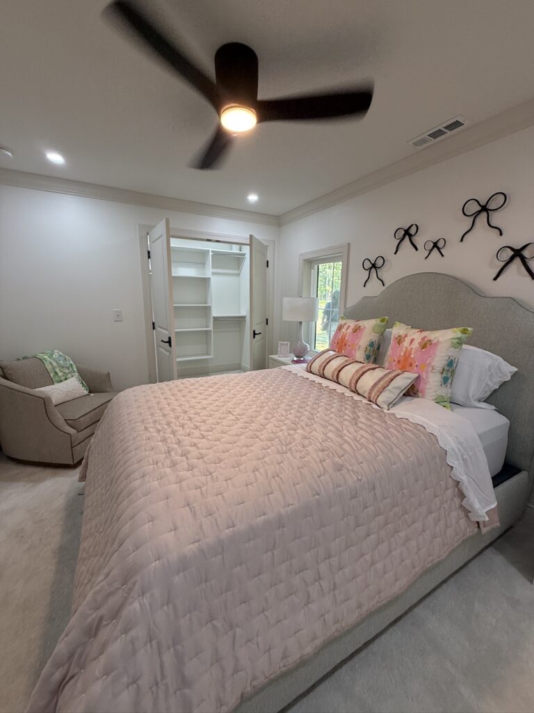 feminine basement bedroom in 2026 St. Jude's Dream Home