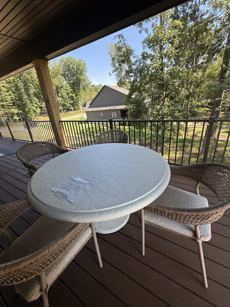 deck dining area from dining room of 2026 St. Jude's Dream Home