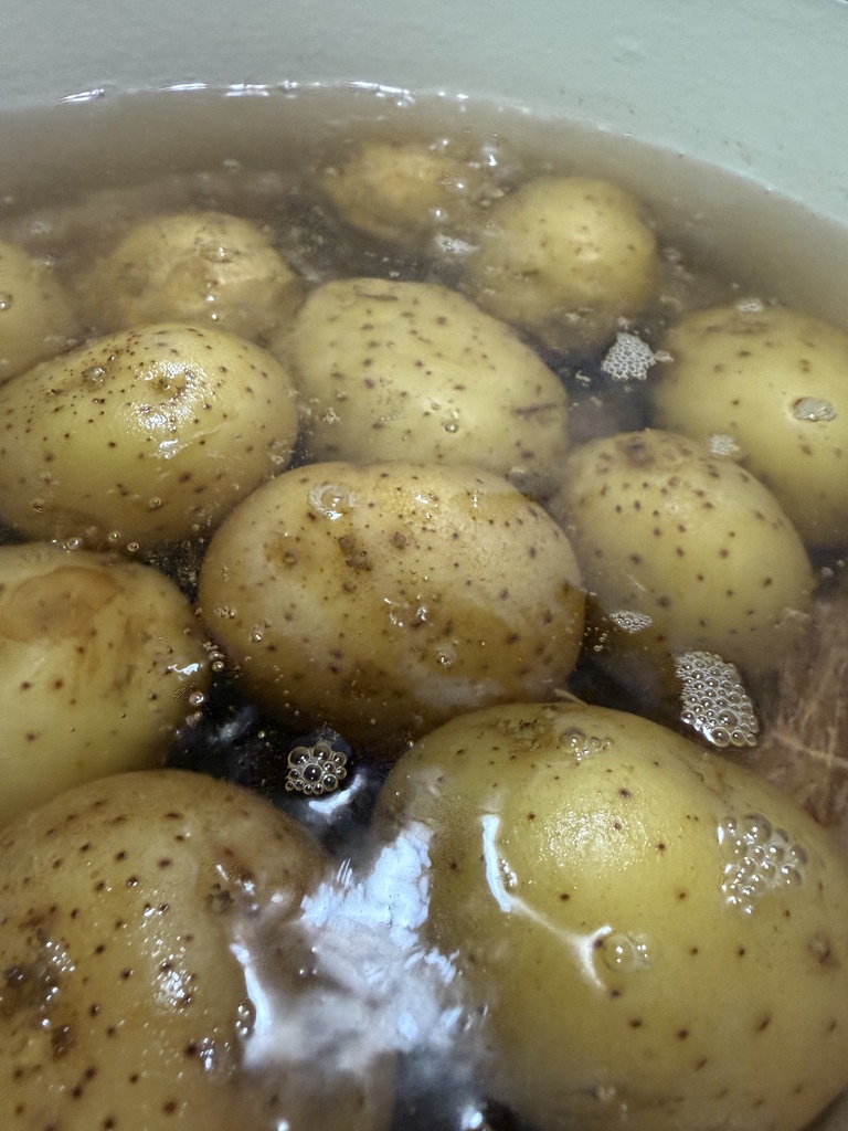 yukon potatoes boiling