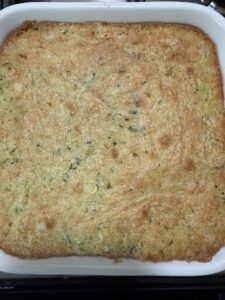 Cooling baked lemon zucchini cakebefore glazing
