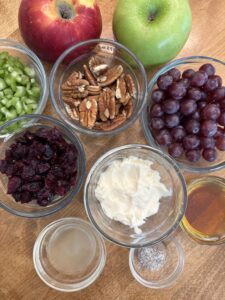 ingredients for apple salad