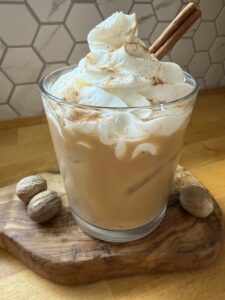 Pumpkin spice cream latte