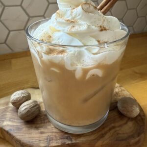 Pumpkin spice cream latte