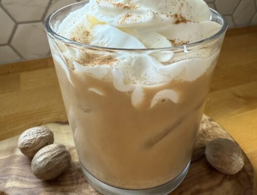 Pumpkin spice cream latte