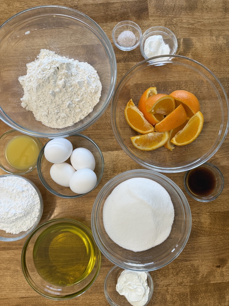 orange blender loaf cake ingredients