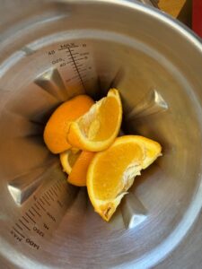 add orange to a blender