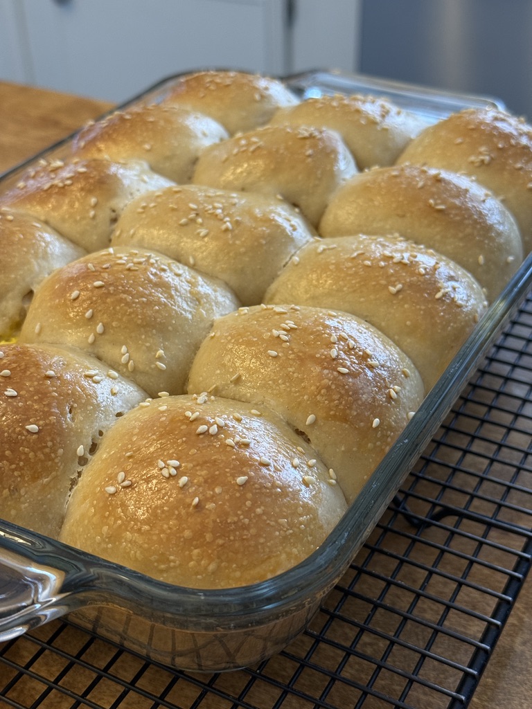 long ferment sour dough rolls